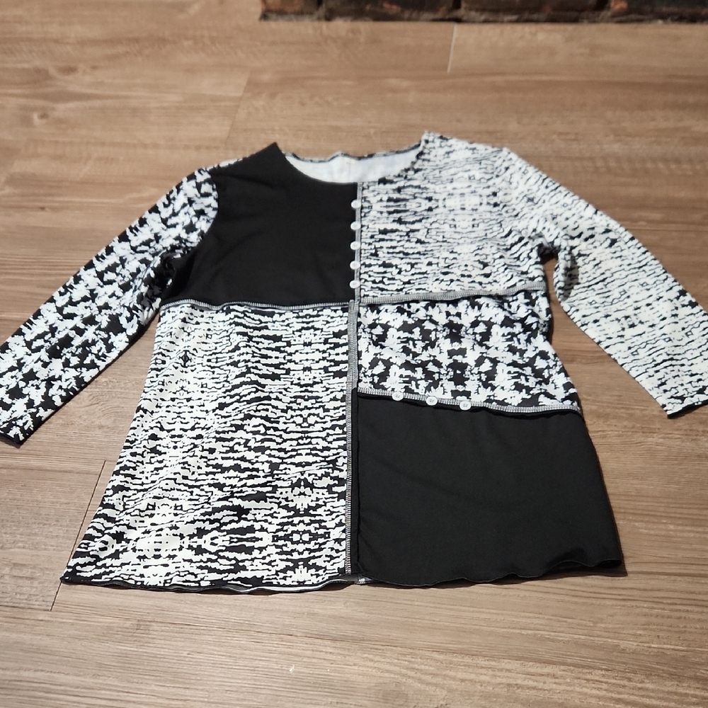 Black and White Women's Top